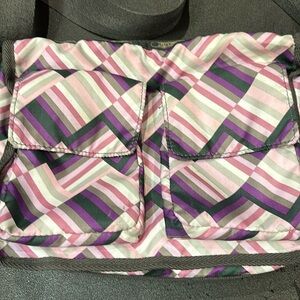 LeSportsac grey and pink crossbody bag